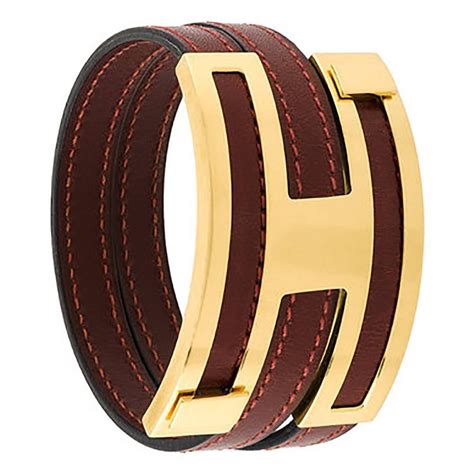 [Japan Used Necklace] Hermes Leather Bracelet 